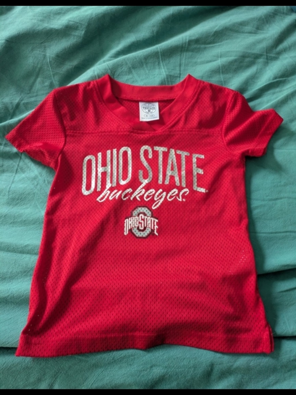 Official Buckeyes Kids Red Mesh Jersey XS Licensed College Sports Team Football